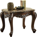 Acme Furniture Latisha End Table in Marble/Antique Oak 82147 - Ace Furniture and Decor