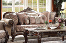 Acme Furniture Mehadi Sofa with 8 Pillows in Walnut 50690 - Ace Furniture and Decor