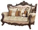 Acme Furniture Shalisa Loveseat with 5 Pillows in Walnut 51051 - Ace Furniture and Decor