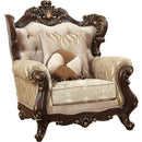 Acme Furniture Shalisa Chair with 2 Pillows in Walnut 51052 - Ace Furniture and Decor