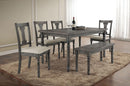 Acme Furniture Wallace Bench in Weathered Gray 71438 - Ace Furniture and Decor