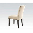 Acme Nolan Side Chair (Set of 2) in Linen/Weathered Black 72852 - Ace Furniture and Decor