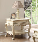 Acme Ragenardus End Table in Antique White 86022 - Ace Furniture and Decor