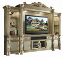 Acme Vendome Entertainment Center in Gold Patina 91310 - Ace Furniture and Decor