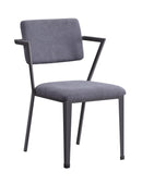 Cargo Gray Fabric & Gunmetal Chair - Ace Furniture and Decor