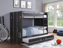 Cargo Gunmetal Bunk Bed (Full/Full) - Ace Furniture and Decor
