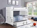 Cargo White Bunk Bed (Full/Full) - Ace Furniture and Decor