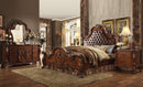 Dresden PU & Cherry Oak Eastern King Bed - Ace Furniture and Decor