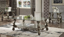 Versailles Antique Platinum & Clear Glass Coffee Table - Ace Furniture and Decor