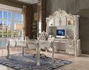 Versailles Vintage Gray PU & Bone White Office Chair - Ace Furniture and Decor