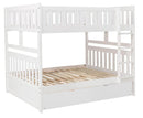 Galen Full/Full Bunk Bed w/ Twin Trundle in White B2053FFW-1*R - Ace Furniture and Decor