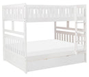 Galen Full/Full Bunk Bed w/ Twin Trundle in White B2053FFW-1*R - Ace Furniture and Decor