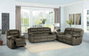 Discus Double Reclining Sofa in Brown 9526BR-3 - Ace Furniture and Decor