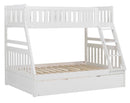 Galen Twin/Full Bunk Bed w/ Twin Trundle in White B2053TFW-1*R - Ace Furniture and Decor