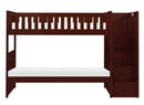 Rowe Bunk Bed w/ Reversible Step Storage in Dark Cherry B2013SBDC-1* - Ace Furniture and Decor