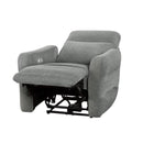 Edition Power Lay Flat Reclining Chair in Dove Grey 9804DV-1PWH - Ace Furniture and Decor