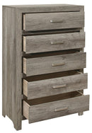 Mandan 5 Drawer Chest in Weathered Gray 1910GY-9 - Ace Furniture and Decor