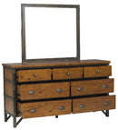 Holverson Mirror in Rustic Brown & Gunmetal 1715-6 - Ace Furniture and Decor