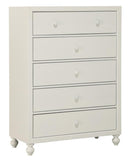 Wellsummer 5 Drawer Chest in White 1803W-9 - Ace Furniture and Decor