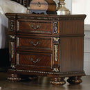 Catalonia 3 Drawer Nightstand in Cherry 1824-4 - Ace Furniture and Decor