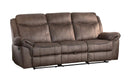 Aram Double Glider Reclining Sofa in Dark Brown 8206NF-3 - Ace Furniture and Decor