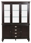 Marston Buffet with Hutch in Dark Cherry 2615DC-50-55 - Ace Furniture and Decor