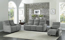 Edition Power Double Lay Flat Reclining Sofa in Dove Grey 9804DV-3PWH - Ace Furniture and Decor