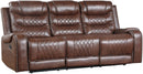 Putnam Double Reclining Sofa with Drop-Down in Brown 9405BR-3 - Ace Furniture and Decor