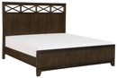 Griggs Queen Panel Bed in Dark Brown 1669-1* - Ace Furniture and Decor