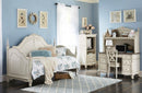 Cinderella Writing Desk in Antique White with Grey Rub-Through 1386NW-11 - Ace Furniture and Decor