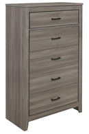 Waldorf 5 Drawer Chest in Dark Gray 1902-9 - Ace Furniture and Decor