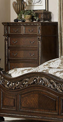 Catalonia 5 Drawer Chest in Cherry 1824-9 - Ace Furniture and Decor