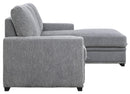 Morelia 2pc Sectional with Pull Out Bed and Right Chaise in Dark Gray 9468DG*2RC2L - Ace Furniture and Decor