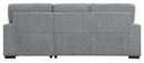 Morelia 2pc Sectional with Pull Out Bed and Right Chaise in Dark Gray 9468DG*2RC2L - Ace Furniture and Decor