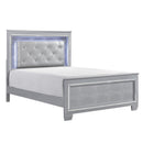 Allura Queen Panel Bed in Silver 1916-1* - Ace Furniture and Decor