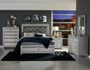 Bevelle 2 Drawer Nightstand in Silver 1958-4 - Ace Furniture and Decor