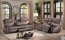 Aram Double Glider Reclining Sofa in Dark Brown 8206NF-3 - Ace Furniture and Decor
