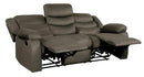 Discus Double Reclining Sofa in Brown 9526BR-3 - Ace Furniture and Decor