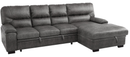 Michigan Sectional with Pull Out Bed and Right Chaise in Dark Gray 9407DG*2RC3L - Ace Furniture and Decor