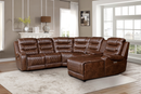 Putnam Console with Receptacles and USB Port in Brown 9405BR-CN - Ace Furniture and Decor