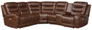 Putnam Corner Seat in Brown 9405BR-CR - Ace Furniture and Decor