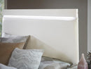 Kerren Queen Platform Bed in White 1678W-1* - Ace Furniture and Decor