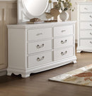 Lucida 6 Drawer Dresser in White 2039W-5 - Ace Furniture and Decor