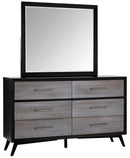 Raku 6 Drawer Dresser in Gray 1711-5 - Ace Furniture and Decor