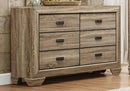 Beechnut 6 Drawer Dresser in Natural 1904-5 - Ace Furniture and Decor