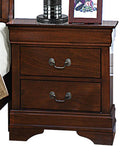 Mayville 2 Drawer Nightstand in Brown Cherry 2147-4 - Ace Furniture and Decor