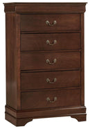 Mayville 5 Drawer Chest in Brown Cherry 2147-9 - Ace Furniture and Decor