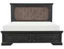 Bolingbrook Queen Upholstered Storage Platform Bed in Coffee 1647-1* - Ace Furniture and Decor