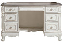 Cinderella Writing Desk in Antique White with Grey Rub-Through 1386NW-11 - Ace Furniture and Decor