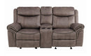 Aram Double Glider Reclining Loveseat in Dark Brown 8206NF-2 - Ace Furniture and Decor